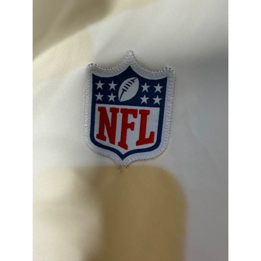 Nike NFL‎ Dri-FIT Training Polo Shirt Mens Large White Logo